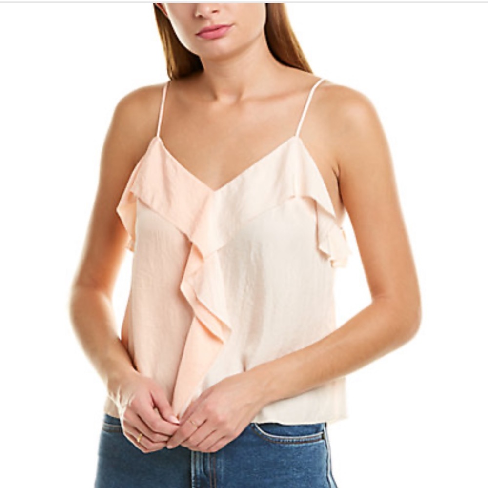Rag & Bone two toned ruffle tank